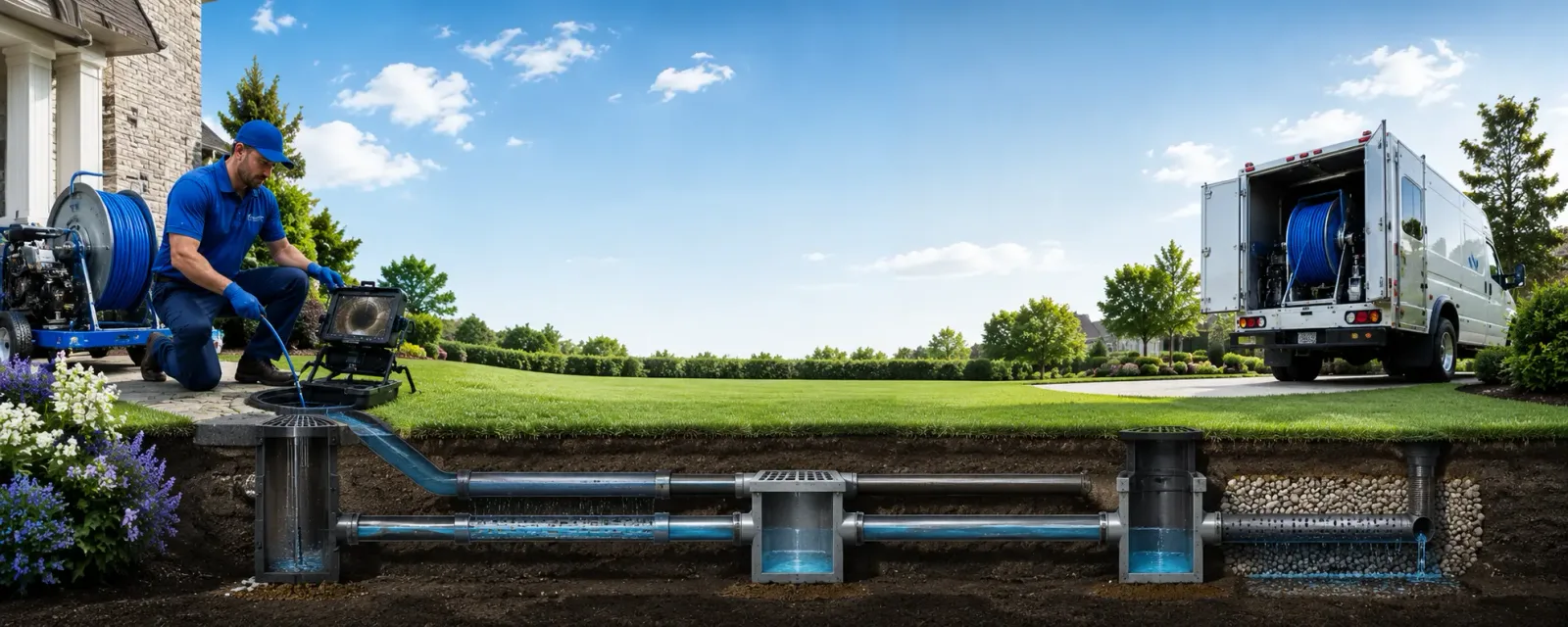 Outdoor drain cleaning information for Marion, SD